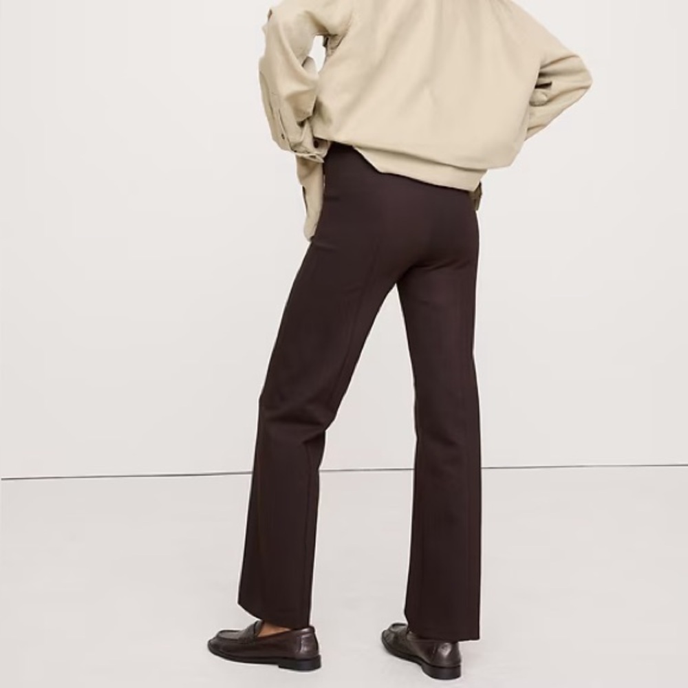 NWT! Banana Republic Brown Straight Everywhere Ponte Pant 445853 - Picture 2 of 5